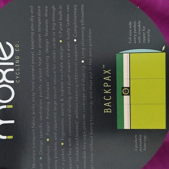 Moxie Cycling Layered Tank Iris Small - Picture 7 of 7